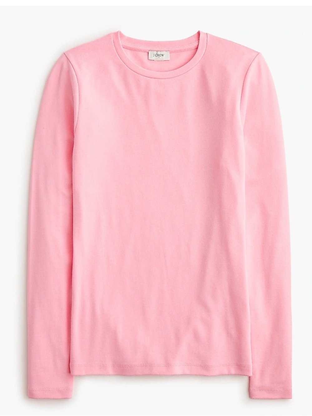 J. Crew Light Pink Long Sleeve Crewneck Tee size Medium